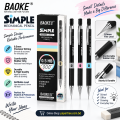 BAOKE Simple Mechanical Pencil 0.5mm HB Lead for Writing & Drawing.