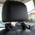 2 Pcs Car Seat Phone Holder with Hooks Universal Lockable Car Headrest Hooks and Phone Holder for Attaching Phones and Hanging Bag, Purse, Cloth,.