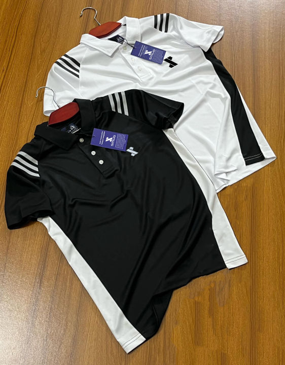 SMUG Premium Combo Offer Polo shirt - Black, White- 2 pis combo