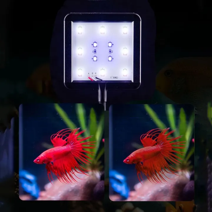 Rotating Fish Led Practical 360° Rotatable Aquarium LED Light USB Adjustable Water Lamp ...