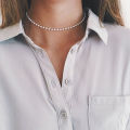 【Daily Necessities For Anyone Store】2Pcs Faux Pearl Beads Necklace Elegant Imitation Fake Choker Necklace Bridal Women Party Jewelry #240923. 
