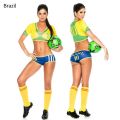 Halloween Lady Football Baby High School Girl Cheerleader Jersey Costume Top Shorts Set Player Soccer Uniform Clothing Wear For WomenDolls Accessories. 