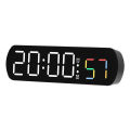 Digital Clock Electronic 12/24H LED Adjustable Brightness Alarm Clock With Temperature Display For Living Room Office Bedroom Decor.