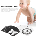 2 Sets Black and White Training Card Toddlers Toys Infant Toys Newborn Baby Gift Early Educational Lamination Learning. 