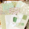 40Pcs Floral Handmade Paper Mix Material Junk Journal Planner Scrapbooking Vintage Decorative Collage DIY Craft Background Paper. 