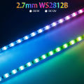 Ultra Narrow 2.7mm WS2812B LED Strip WS2812 2020 160Leds/m individually addressable Samrt RGBIC Light Tape DC5V/12V.