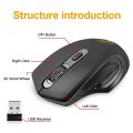 Wireless mouse computer ergonomic mause 2.4G Optical Silent pc mice Mini 4 Buttons 2000DPI Noiseless usb mouse for laptop pc mac. 