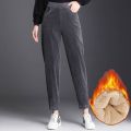 Plush Thick Casual Pants Women's Corduroy Warm Pants Autumn Winter Leggings Harem Pants Trousers High Waist Women Брюкиженские. 