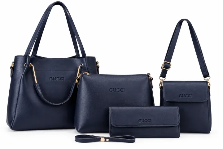 4-in-1%20Premium%20Women%20PU%20Leather%20Handbag%20Set%20-%20Image%202