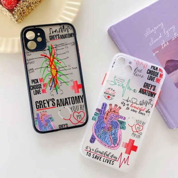 Greys%20Anatomy%20You%20are%20my%20person%20Phone%20Case%20For%20iPhone%2013%2012%2011%2014%20Mini%20Pro%20XS%20Max%20Plus%20transparent%20Gray%20Back%20Cover%20-%20Image%202