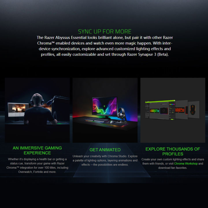 Razer%20Abyssus%20Essential%20Optical%20Gaming%20Mouse%20w/True%207200%20DPI%20Optical%20Sensor/3%20Hyperesponse%20Buttons%20Powered%20by%20Razer%20Chroma%20Ambidextrous%20Ergonomic%20Wired%20Computer%20Mice%20for%20Windows%20PC%20Gamers%20-%20Image%205