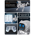 Mechanical Dog RC Robot 2.4G Intelligent Voice Dialogue Cute Expression Light APP Remote Control Programmable.
