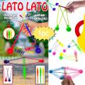 【Latest Style】 5pcs Old School Toys Latto Latto Stick Large Lato Lato Handle Lato Lato Matic.