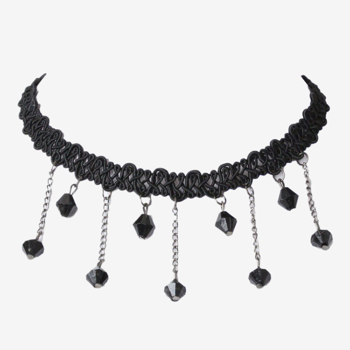 Black%20Flower%20Rhinestone%20Choker%20Necklace%20Women%20-%20Image%205
