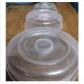 3 Pieces 3 Size MICROWAVE FOOD COVER / Plate Cover Splatter Guard Non Stick Plastic Clear Dish Lid.