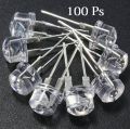 100 Pieces  8mm White Super Bright LED Light. 