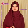 Premium Quality Full Coverage (80x30) Dubai Cherry Georgette Hijab For Women. 