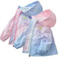 Korean Fashion Jacket For girls Teenager Casual Gradient Hooded Coat Boys Blazer Spring Autumn Windproof Sweet Coats Windbreaker. 