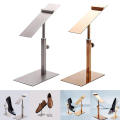 Metal Shoe Bracket Stainless Steel Shoe Rack Shoe Display Shoe Display Stand Shoe Hanger Adjustable Height Display Rack Stainless Steel Shoe Display.