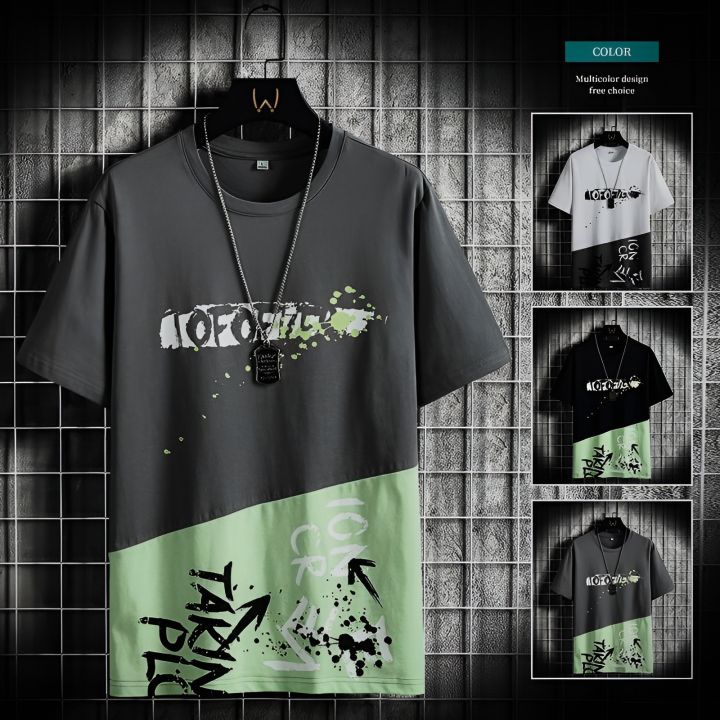 2024 Men's Summer Round Neck Short Sleeve T-Shirt Jersey Fabric