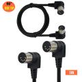 【Must-Have Gadgets】 Double 90 Degree Right Angle MIDI 5 PIN Male To MIDI 5 Pin DIN Plug To 5 Pin DIN Audio Extension Male Din-5pin M/M Cable Adapter. 