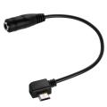 Black Micro USB 5 Pin Male To 3.5mm Female AUX Audio Sync Headphone Adapter Cable Cord 1m. 
