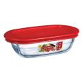 Roaster Rectangular With Lid 17 x 10cm - Transparent.