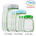 【Cathery Baby Store】Sealing Mason Jar Portable Plastic Food Container Nuts Bag Fresh Food Storage Bag Container. 