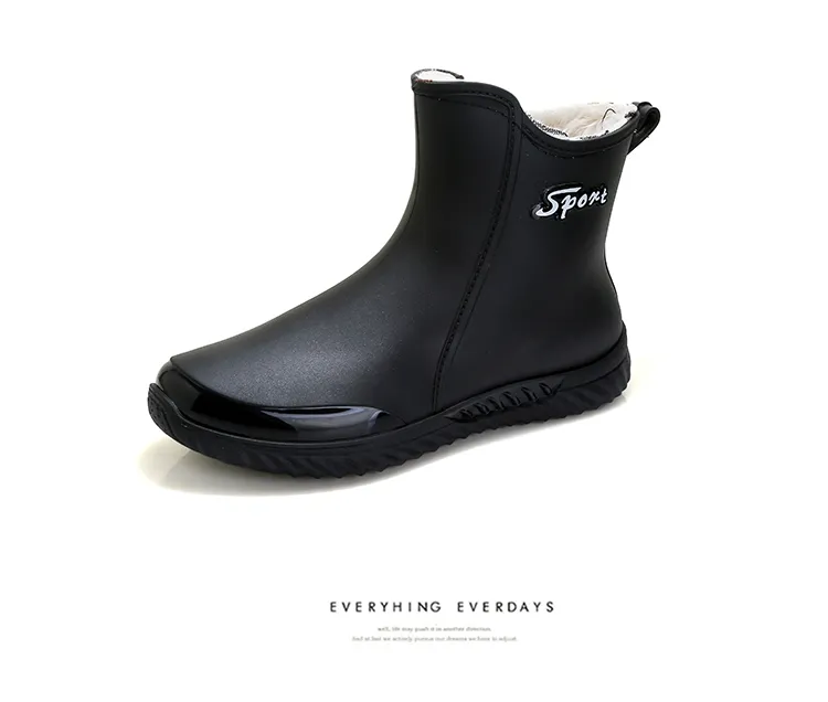 German Rain Boots Men's Fashion Short Rain Boots Women's Rubber