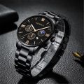 GENEVA Luxury Gold Watch Men Waterproof Automatic Wacth Business Stainless Steel Band Men Watch Relo Ng Kalalakihan. 