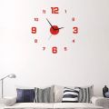 3D Luminous Wall Clock Frameless Acrylic DIY Digital Clock Wall Stickers Mute Clock for Living Room Bedroom Office Wall Decor.