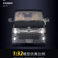 1:32 Toyota Hiace Van Diecasts Alloy Car Luxurious Simulation Toy Vehicles Metal Car 6 Doors Open Model Car Sound Light Toys For Gift. 
