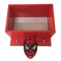 Wall Hanging Spiderman Bookshelf cum Hanger. 