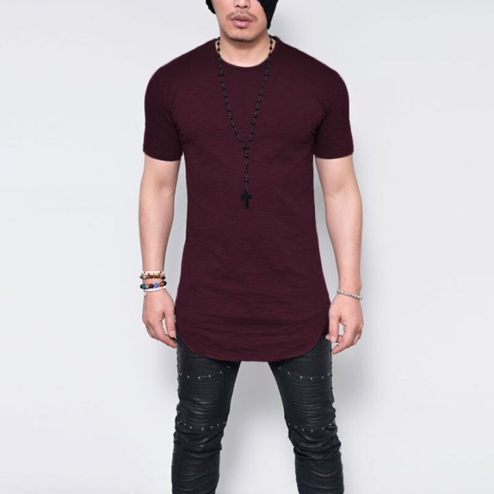 2978%20Brand%20New%20Men's%20T%20Shirt%20Round%20Neck%20Solid-colored%20T-shirt%20for%20Male%20Round-neck%20Medium%20and%20Long%20Section%20Tops%20Tshirt%20-%20Image%204