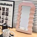 Makeup Mirror Irregular Decorative Mirrors Bedroom Desktop Aesthetic Dormitory Cosmetic Mirror Room Decor Valentines Day Gift 거울. 