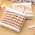 Wood Stick Cotton Swab 100pcs Double Wooden Handle Sturdy. 