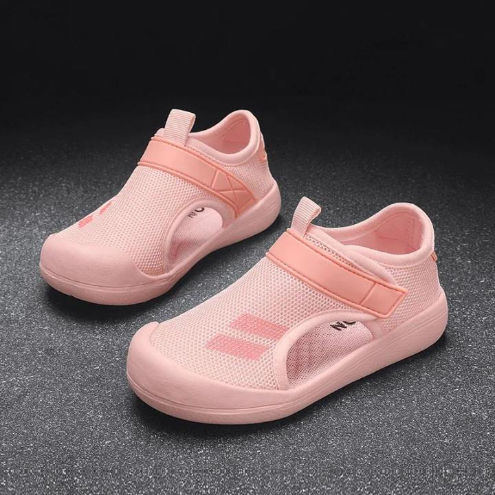 Summer Girls Casual Shoes Outdoor Children Breathable Beach Sandals Kids Lightweight Closed Toe Baby Sport Sandals for Boys 3 5