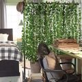 Artificial Hanging Plants - Green - artificial flower. 