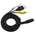 3in1 USB Charger Data+AV A/V TV Cable Cord Lead For Nikon EG-CP14 Camera. 
