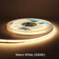 Flexible COB LED Strip Light 12V 24V 5m 10m Warm Natural Cold White 3000K 4000K 6000K RA 90 FOB LED Tape for Room Decor Lights-Warm White 3000K-10m-DC 12V-.