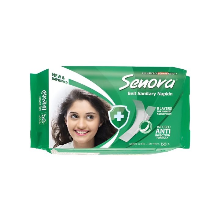 Senora Belt System Sanitary Napkins - 10pads