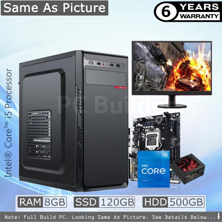Intel Core i5 RAM 8GB HDD 500GB Graphics 2GB Built in Gaming PC Win 10 64 Bit And '19 inch Monitor' New Full Desktop Computer