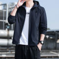 【Solo Yolo】Men's Jacket Spring and Autumn Loose Fashion Top Clothes Men's Youth Casual Hooded Jacket Windproof Jacket Men's. 