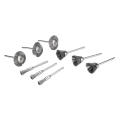 9-piece steel wire brush set Dremel rotary polishing brush cup wheel. 