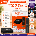 TX20Pro 12K ULTRA HD Android Smart TV Box Voice Remote, Bluetooth, Free Dish Channel Warranty. 