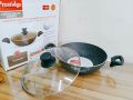 Prestidge 30cm Marble Coating Deluxe Non Stick Cookware Korai. With Lid And Induction Bottom Casserol. C:P550.. 