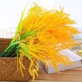 Artificial Rice Ears 35 Heads Artificial Plant Plastic Rice Paddy Wedding Decoration Dance Props. 