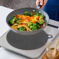 8Pcs Household Silicone Induction Cooker Protector Mat Round Cooktop Protector Mat Heat Insulated Pad 22cm Hot Pot Mat.