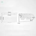 86 Type Waterproof Outlet Cover Wall Switch Panel Cover for Bathroom Kitchen. 