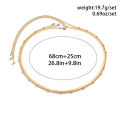 3pcs/set Crystal Chain Belly Waist Chain For Women Punk Gold Color Flat Snake Chain Bikini Body Jewelry Y2K. 